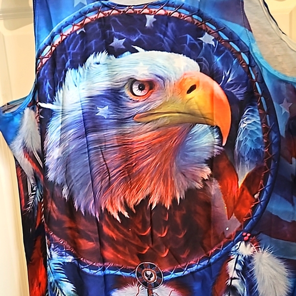 NWOT Native American Eagle Tank Top, Multicolor, XXL - Picture 2 of 5